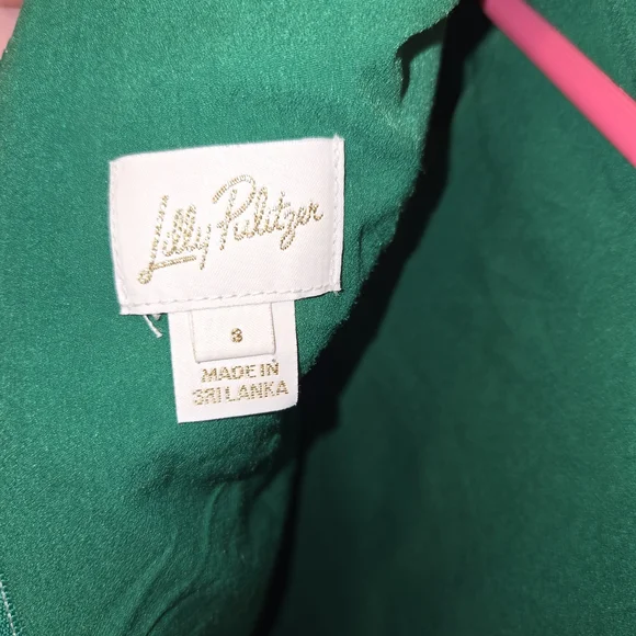 Lilly Pulitzer Green and White Checkered Kids Dress - Picture 3 of 5